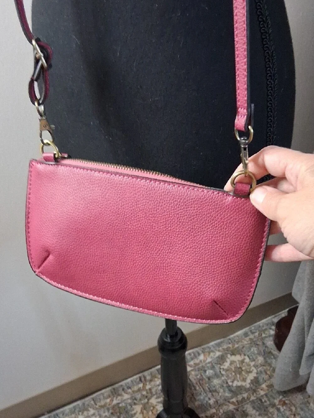 Joy Susan Mini Vegan Leathern crossbody Wristlet